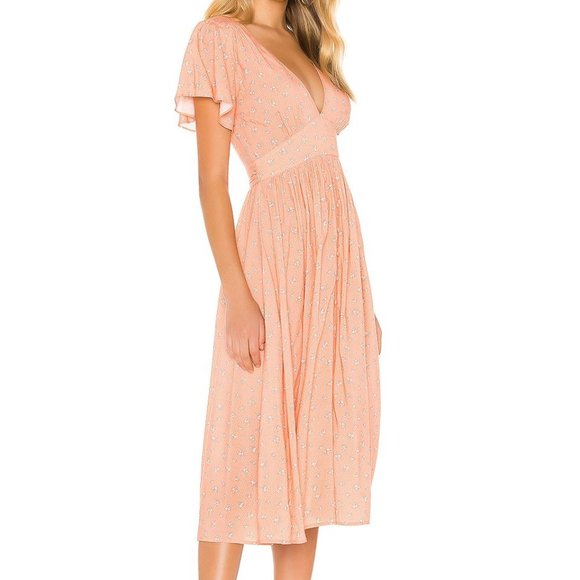 AUGUSTE THE LABEL Jasmine Floral Tie Back Midi Dress - Picture 7 of 14